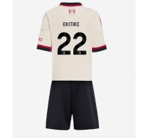 Liverpool Hugo Ekitike #22 Koszulka Wyjazdowa dzieci 2025-26 Krótki Rękaw (+ krótkie spodenki)